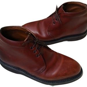 VINTAGE BARRIE LTD. British Tan Brown ANKLE BOOTS 7 1/2 EE 7.5 EE